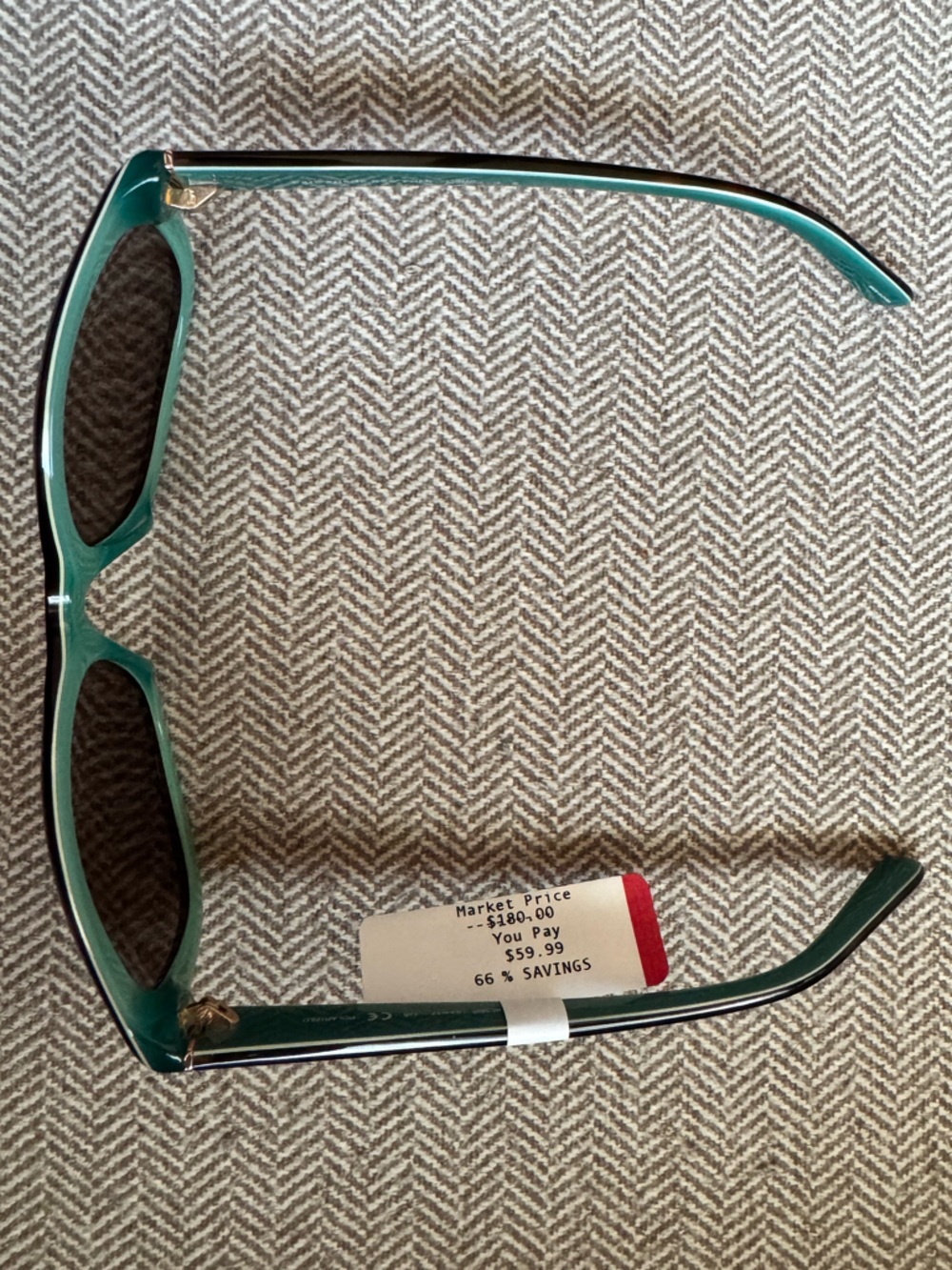 Kate Spade Johanna Polarized Rectangle Cat-Eye Sunglasses & Case- NWTs! - Picture 6 of 16